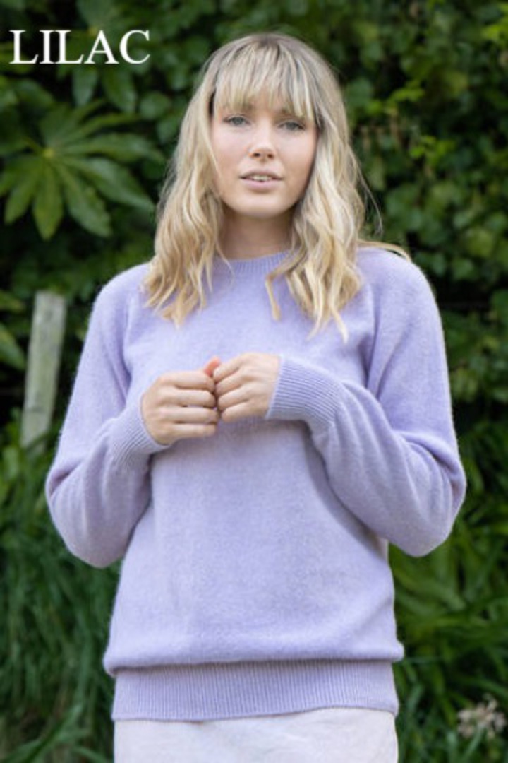 Lothlorian Alpaca Plain Crew Neck Jumper image 1